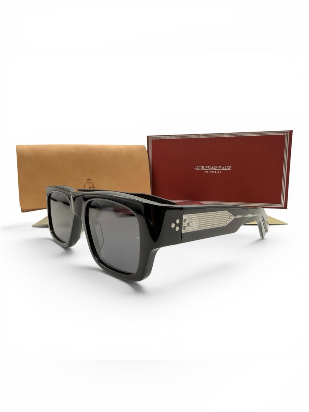 Jacques Marie Mage Men’s Black Square Sunglasses